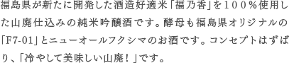 山廃純米吟醸 國権 福乃香 詳細